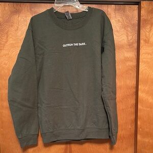 Gildan Dark Green Crewneck Men's Sweater